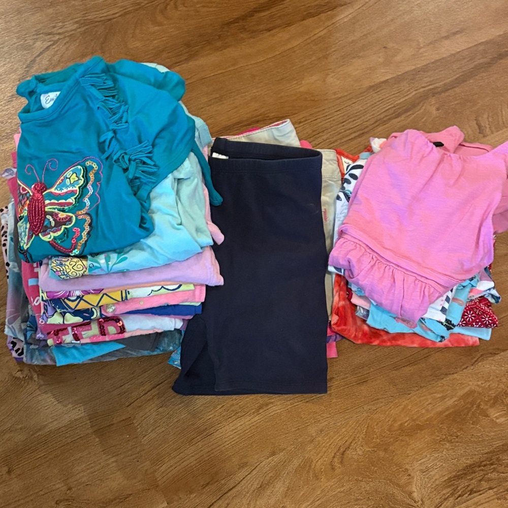 Girls Size 10-12 Mixed Tops and Shorts Bundle